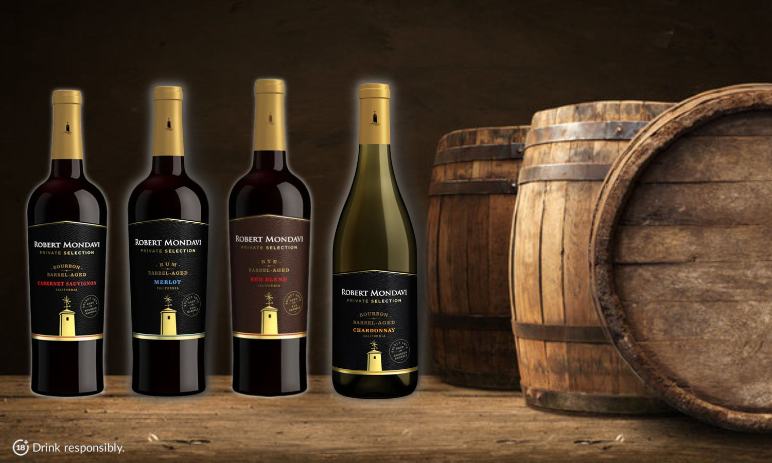 robert mondavi private selection barrel aged wines from california