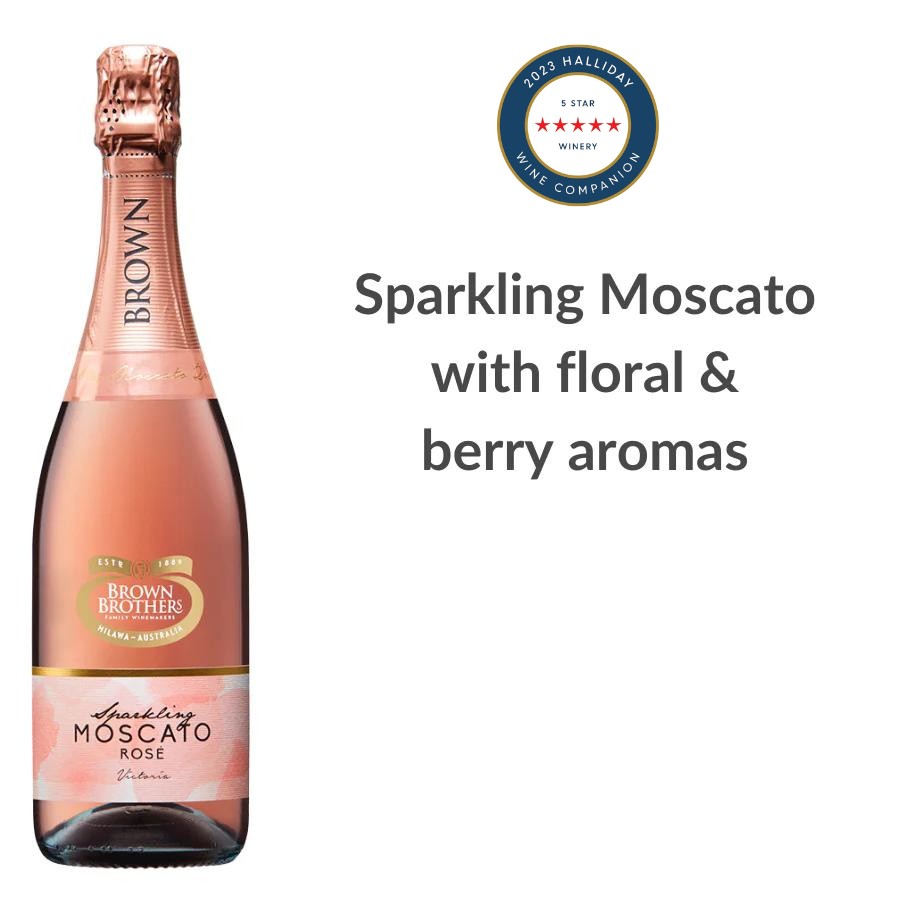 Brown Brothers Sparkling Moscato Rosé 2022