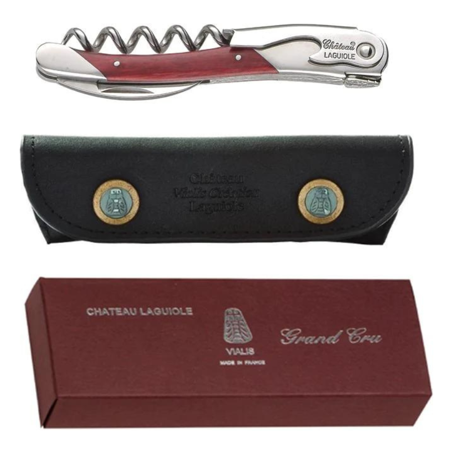 Chateau Laguiole Grand Cru Stamina Wood - Red Handle “Sommelier Corkscrew”