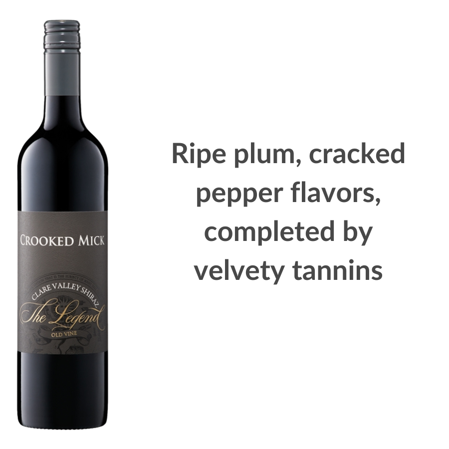 Crooked Mick The Legend Clare Valley Shiraz Old Vine 2018