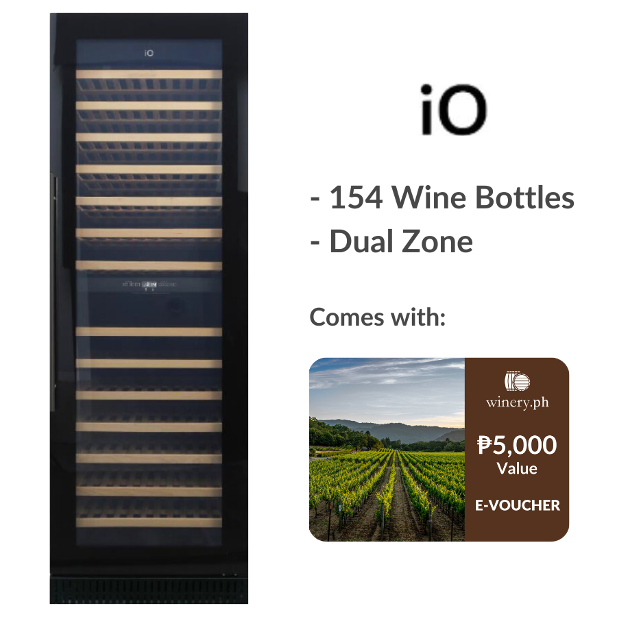 iO i154-DGBE 154-bottle Dual-zone Wine Chiller