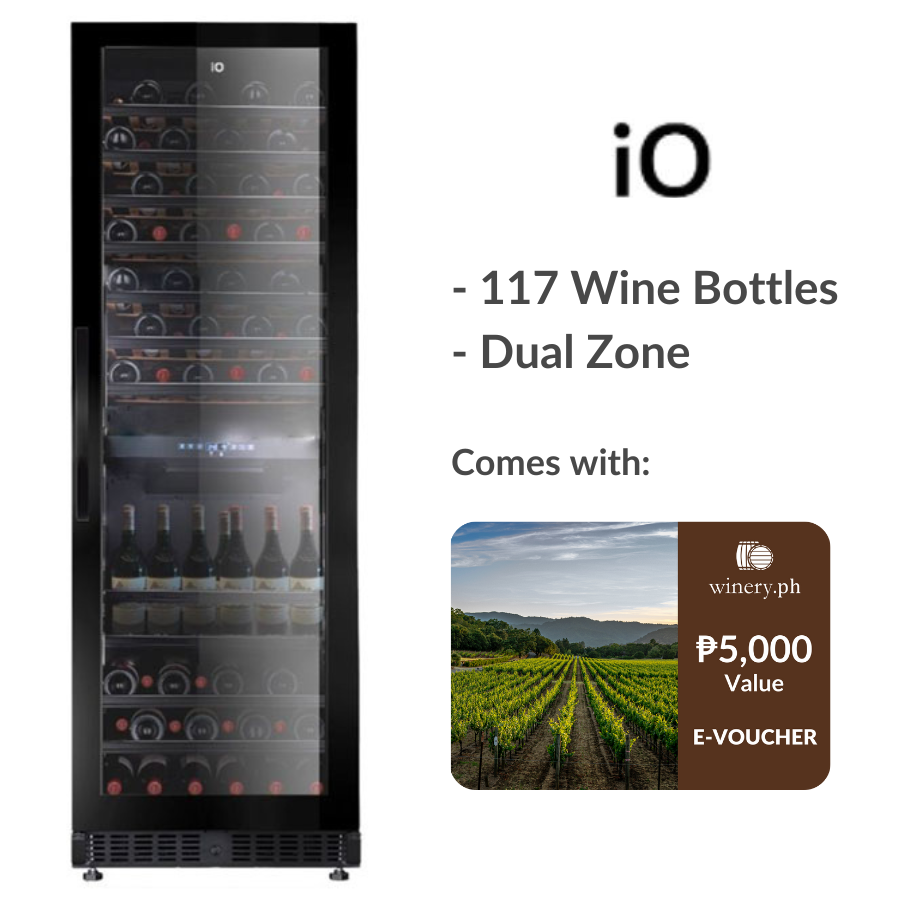 iO i117-DGB 117-Bottle Dual Zone Wine Chiller