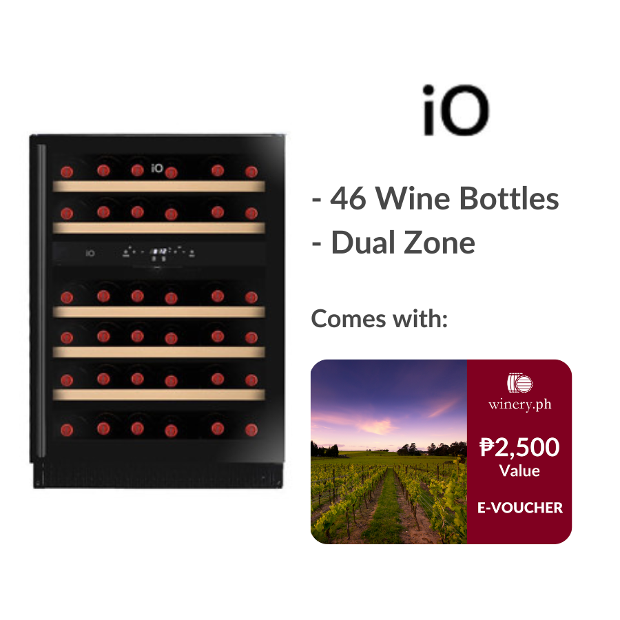 iO i46-DGBE 46-Bottle Dual Zone Wine Chiller
