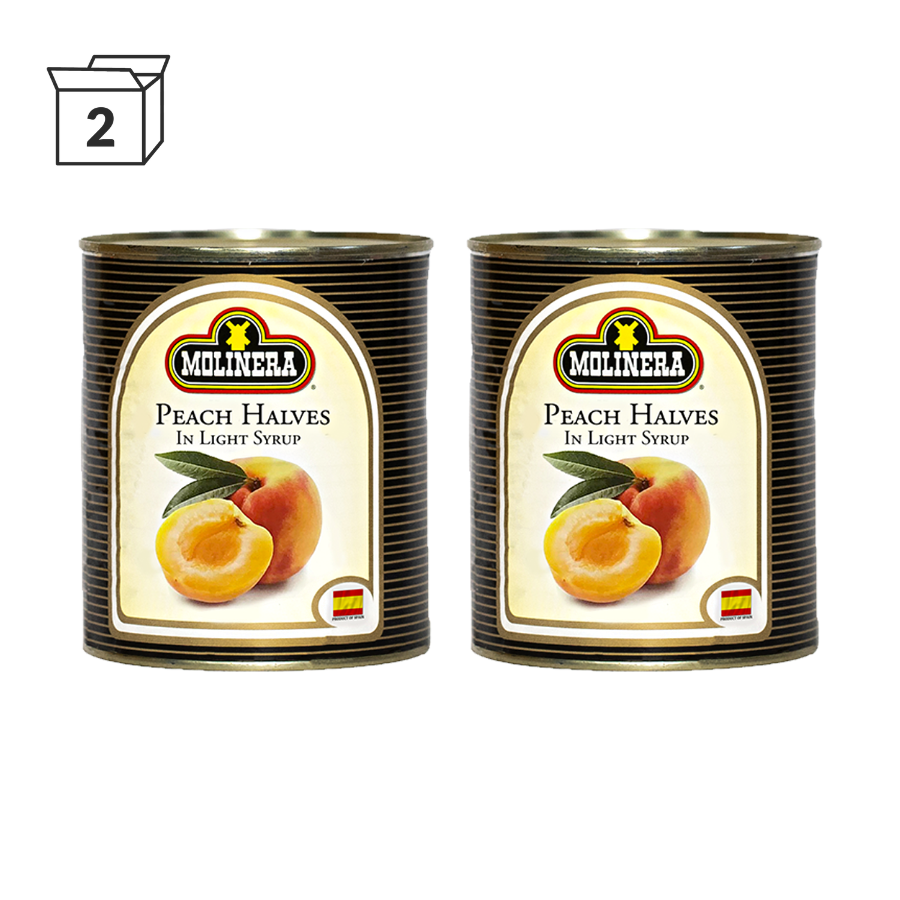 Molinera Peach Halves 840g (2 Pack)