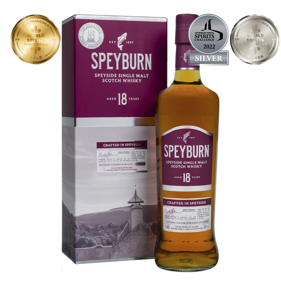 Speyburn 18-Year Old Single Malt Scotch Whisky 700mL
