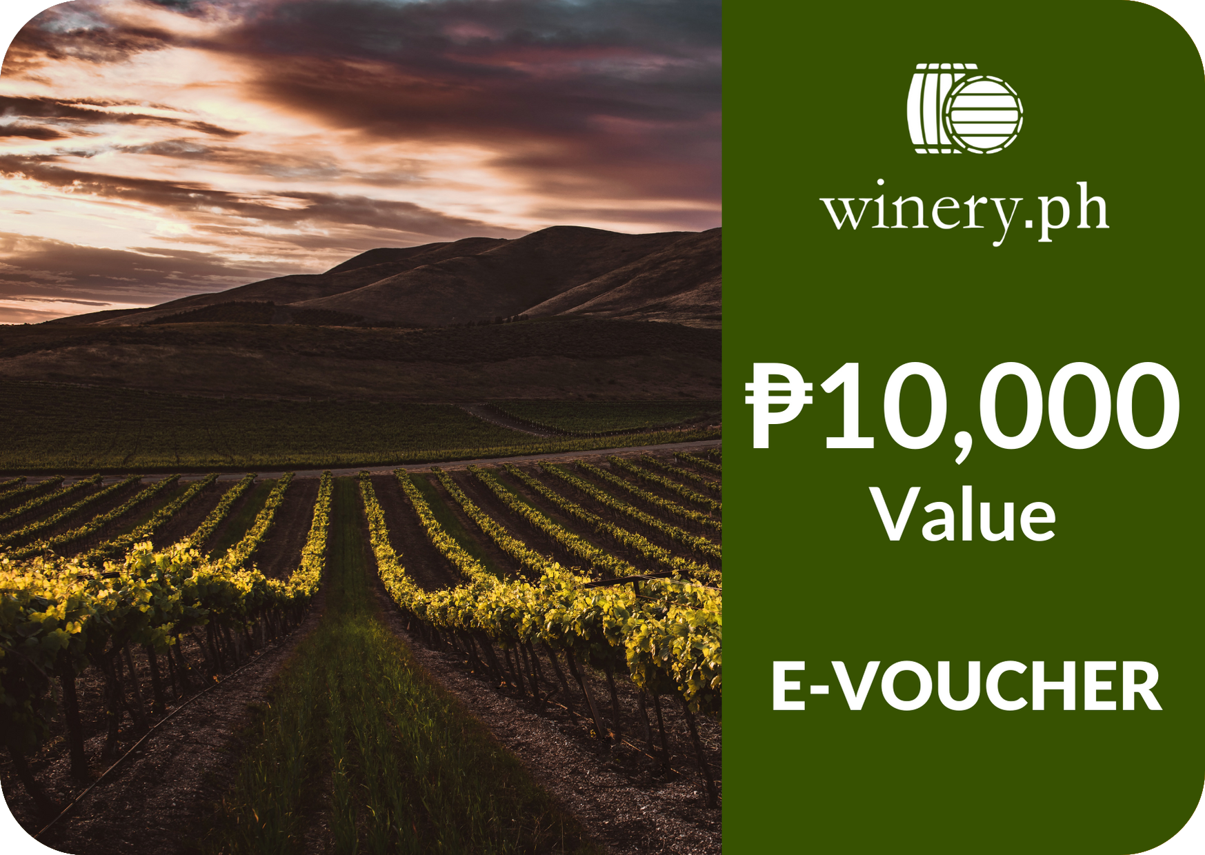 Ten Thousand Peso (Php 10,000) Winery.ph e-Voucher