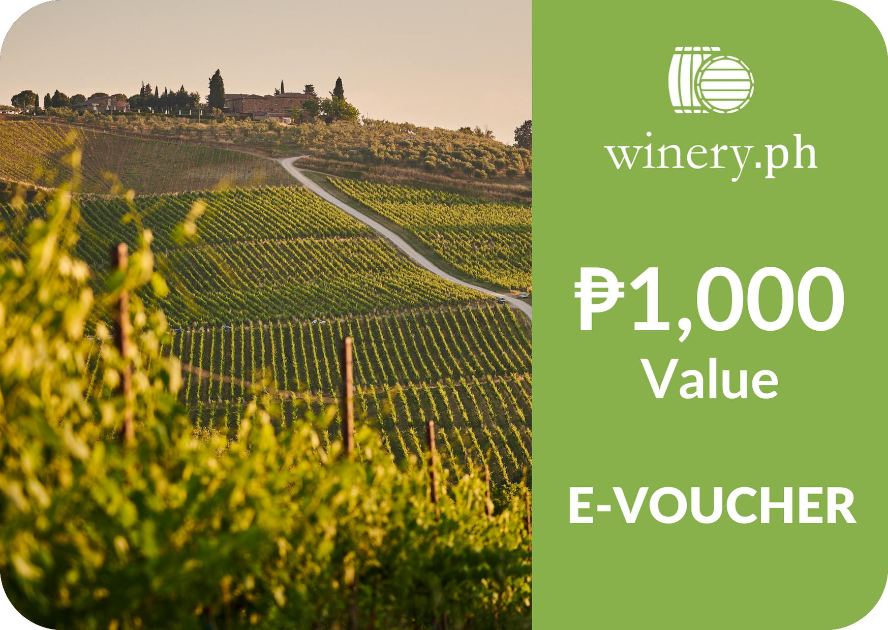 One Thousand Peso (Php 1,000) Winery.ph e-Voucher