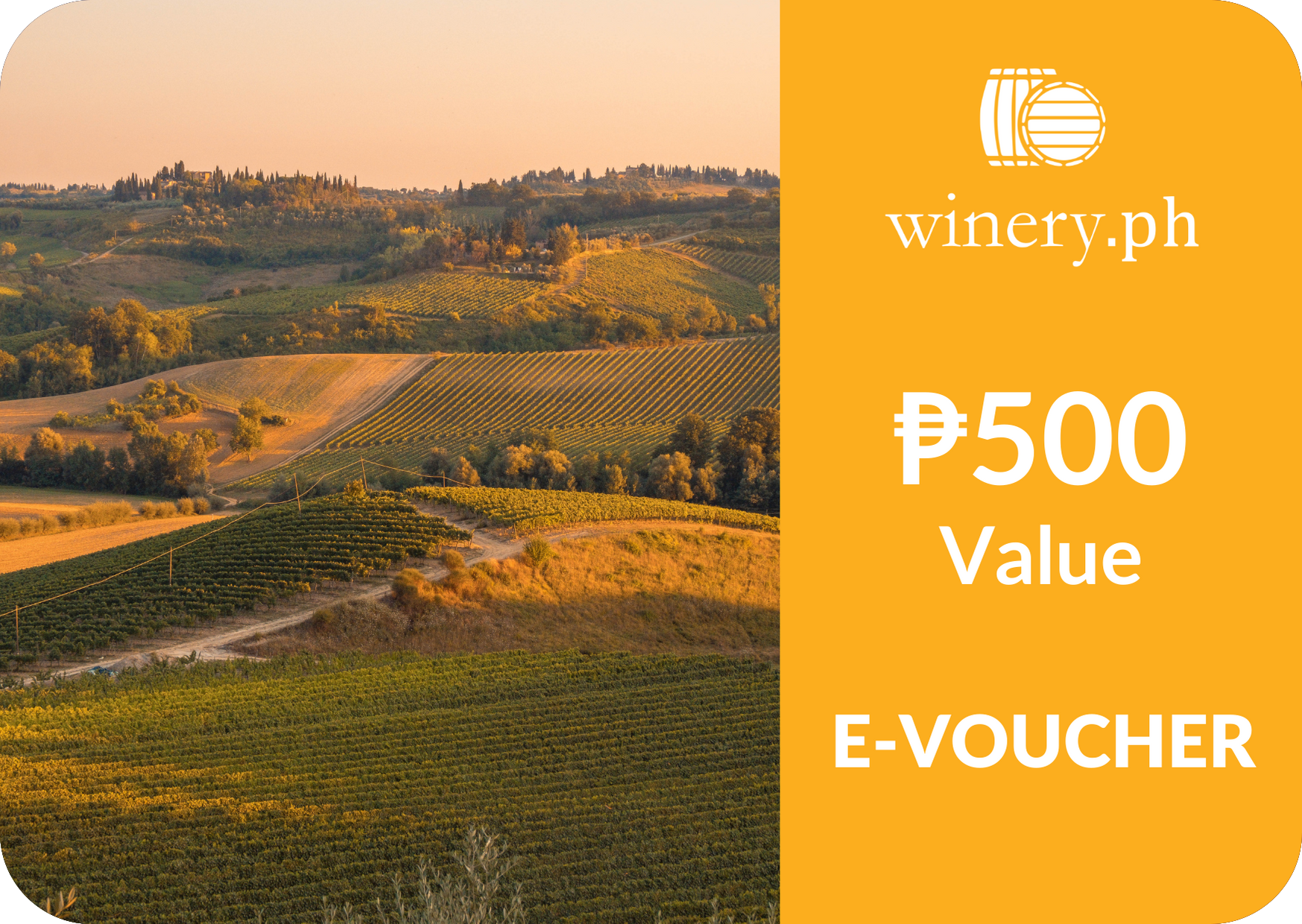 Five Hundred Peso (Php 500) Winery.ph e-Voucher