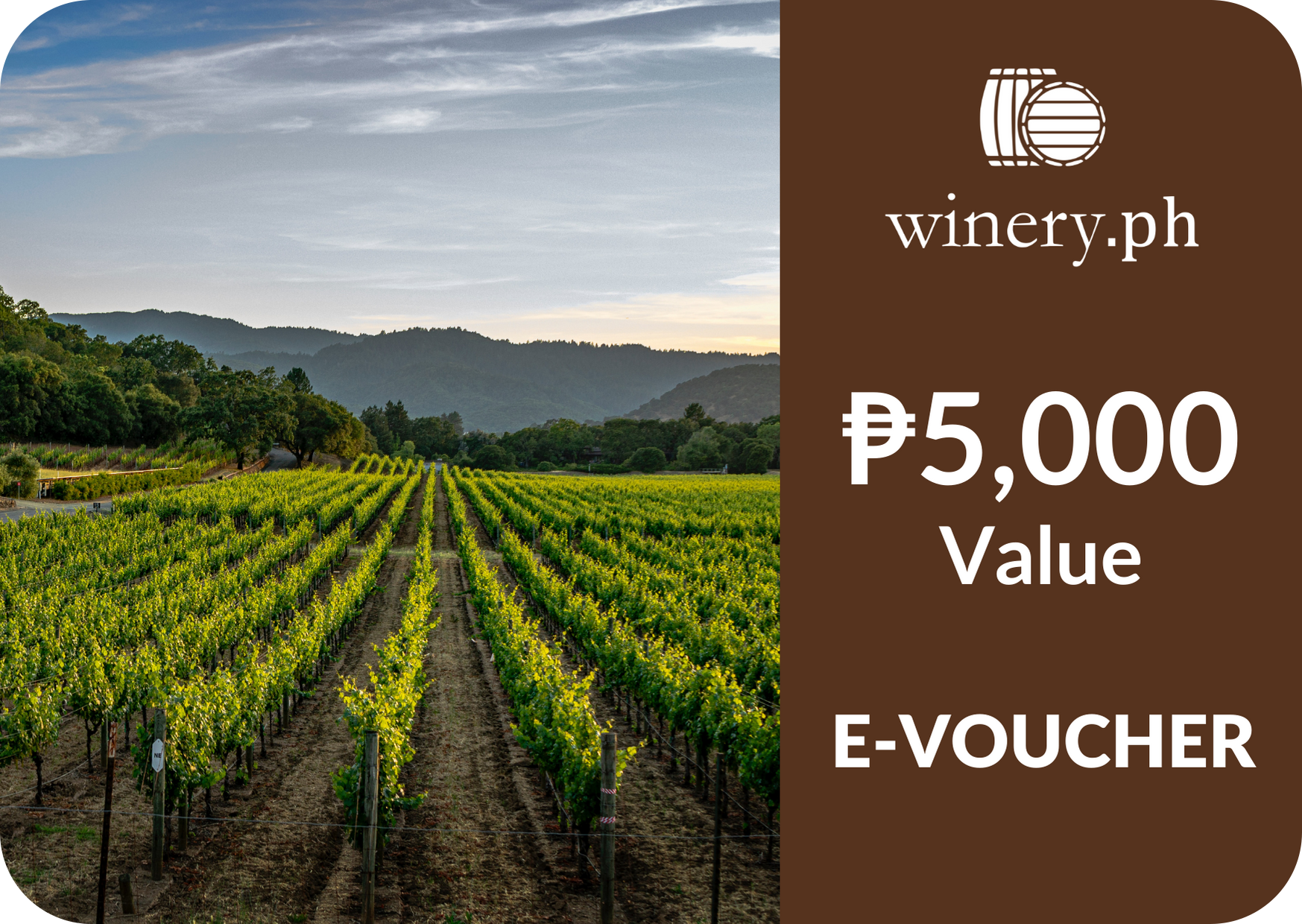 Five Thousand Peso (Php 5,000) Winery.ph e-Voucher
