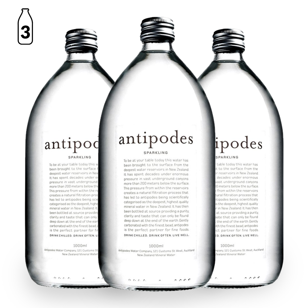 Antipodes Sparkling Water 1000ml (3 Pack)