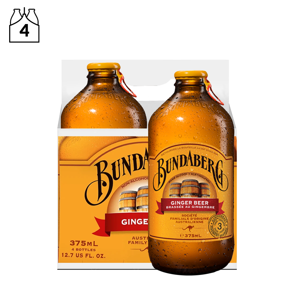 Bundaberg Ginger Beer 375ml (4 Pack)