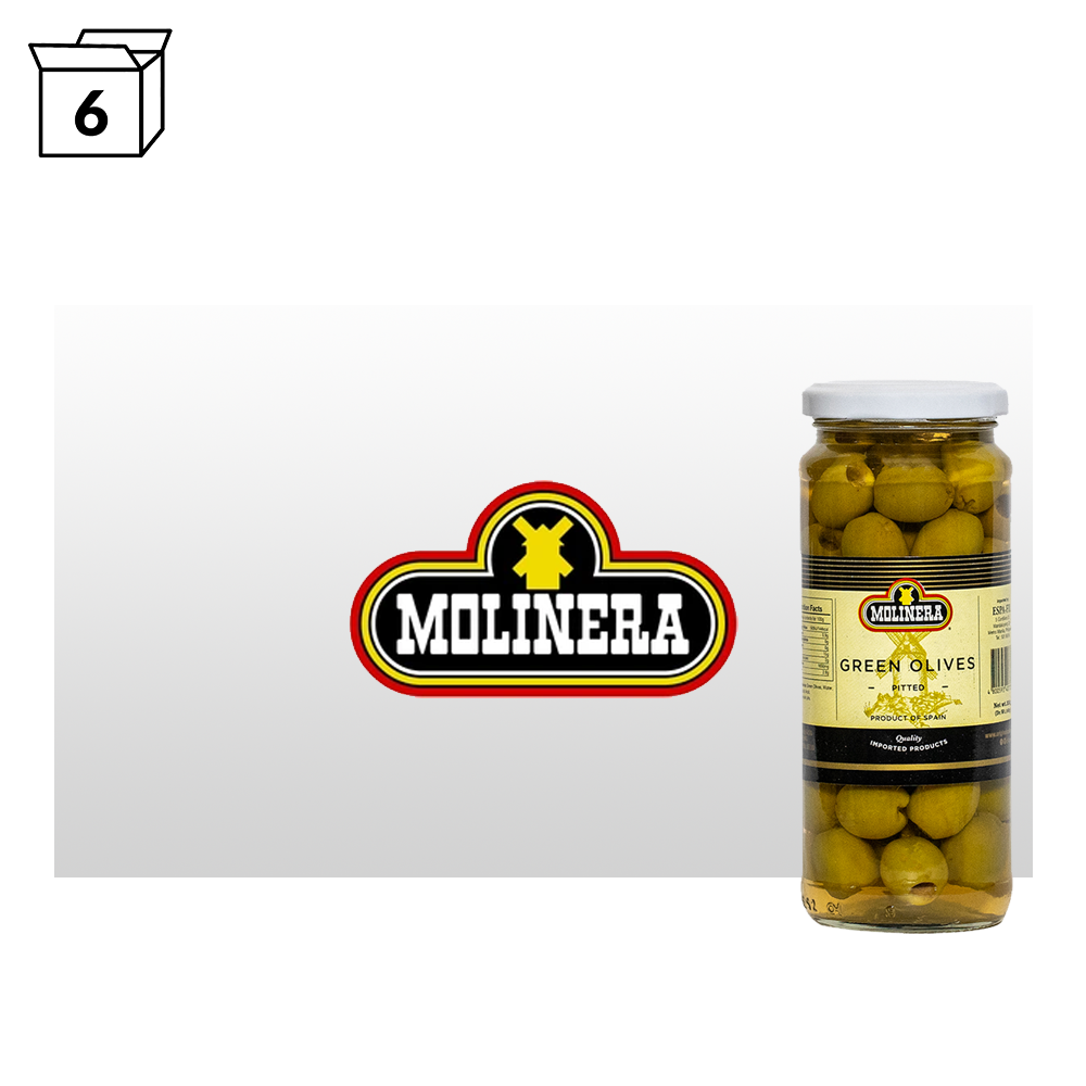 Molinera Green Olives Pitted 335g (6 Pack)