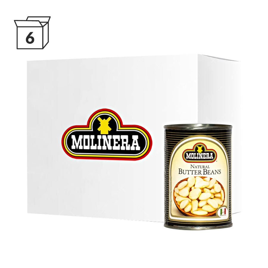 Molinera Natural Butter Beans 400g (6 Pack)