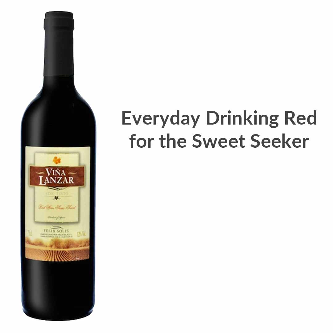 Vina Lanzar Semi-Sweet Red Wine NV
